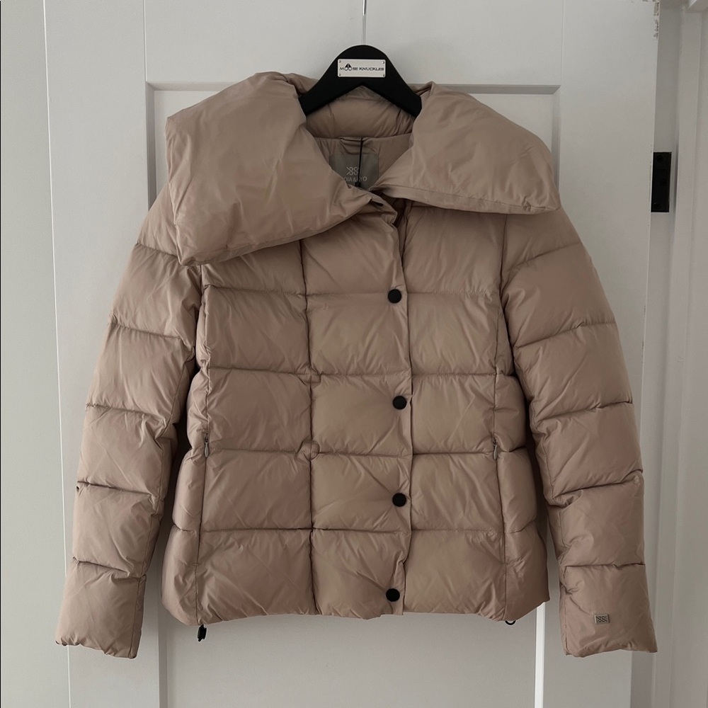 Soia & Kyo Beige Pink Puffer Jacket